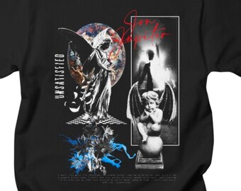 Camisa de ángel oscuro (solo impresión frontal)