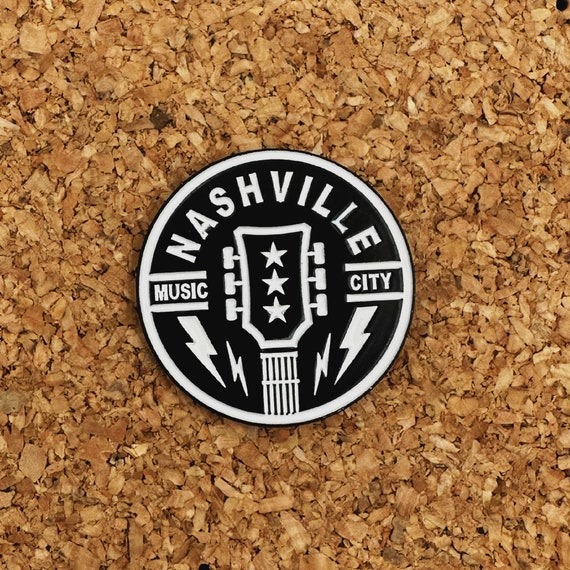 Soft Enamel Pin - Music City Guitar