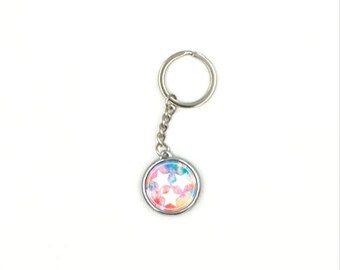 Tie Dye Tennessee Tristar Keychain