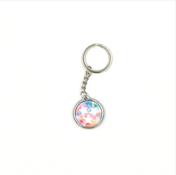 Tie Dye Tennessee Tristar Keychain