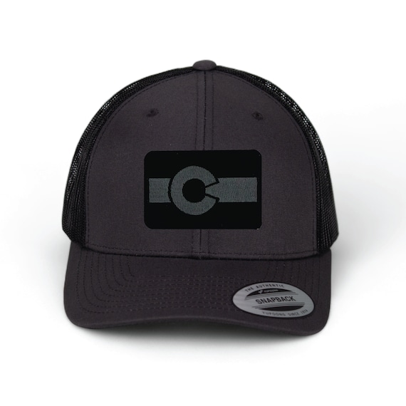 Blacked Out Colorado Flag Patch Trucker Hat
