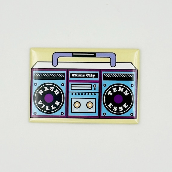 Nashville Music City Boombox Magnet