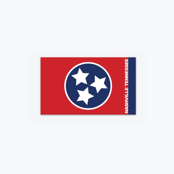 Nashville Tennessee State Flag Sticker