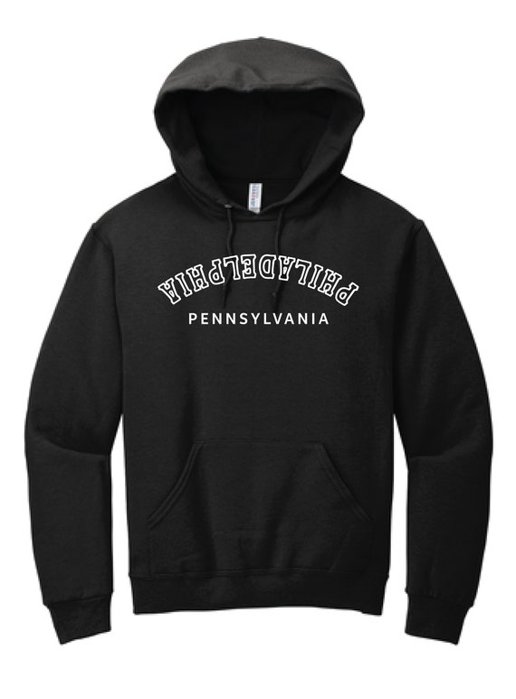 Reversed Philadelphia Pennsylvania Adult Unisex Hoodie