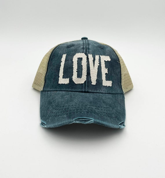 Navy LOVE Trucker Hat