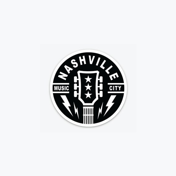 Music City Guitar Sticker