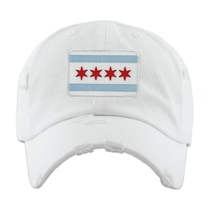 Chicago Flag Patch Dad Hats
