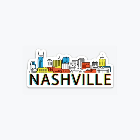 Nashville Tennessee Skyline Sticker