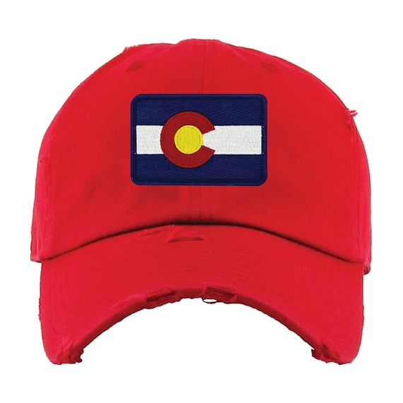 Colorado Flag Patch Dad Hats