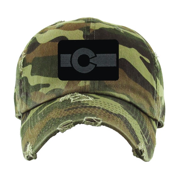 Blacked Out Colorado Flag Dad Hats