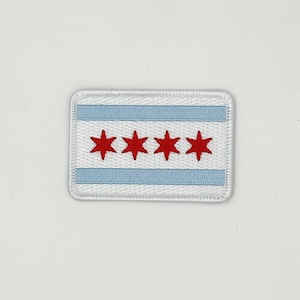Chicago Flag Embroidered Patch