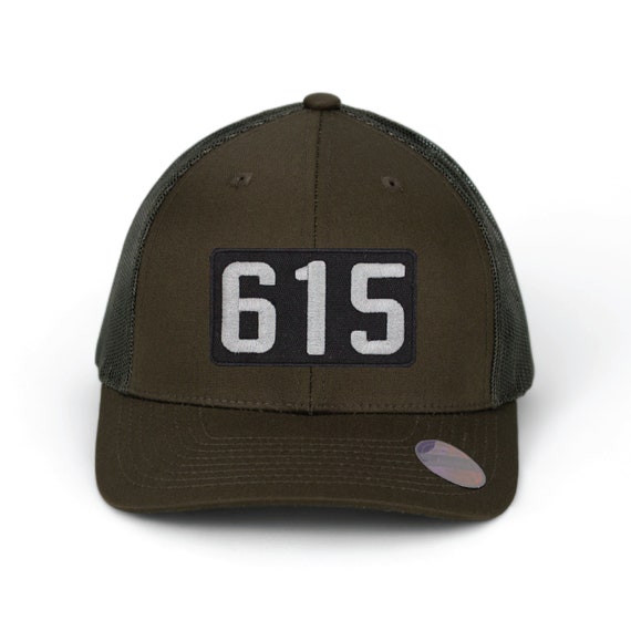 615 Area Code Patch Nashville Tennessee Trucker Hat