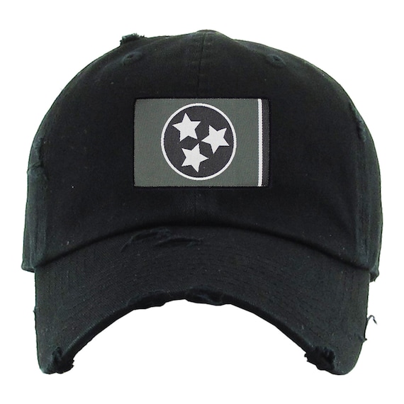 Blacked Out Tennessee Flag Dad Hat