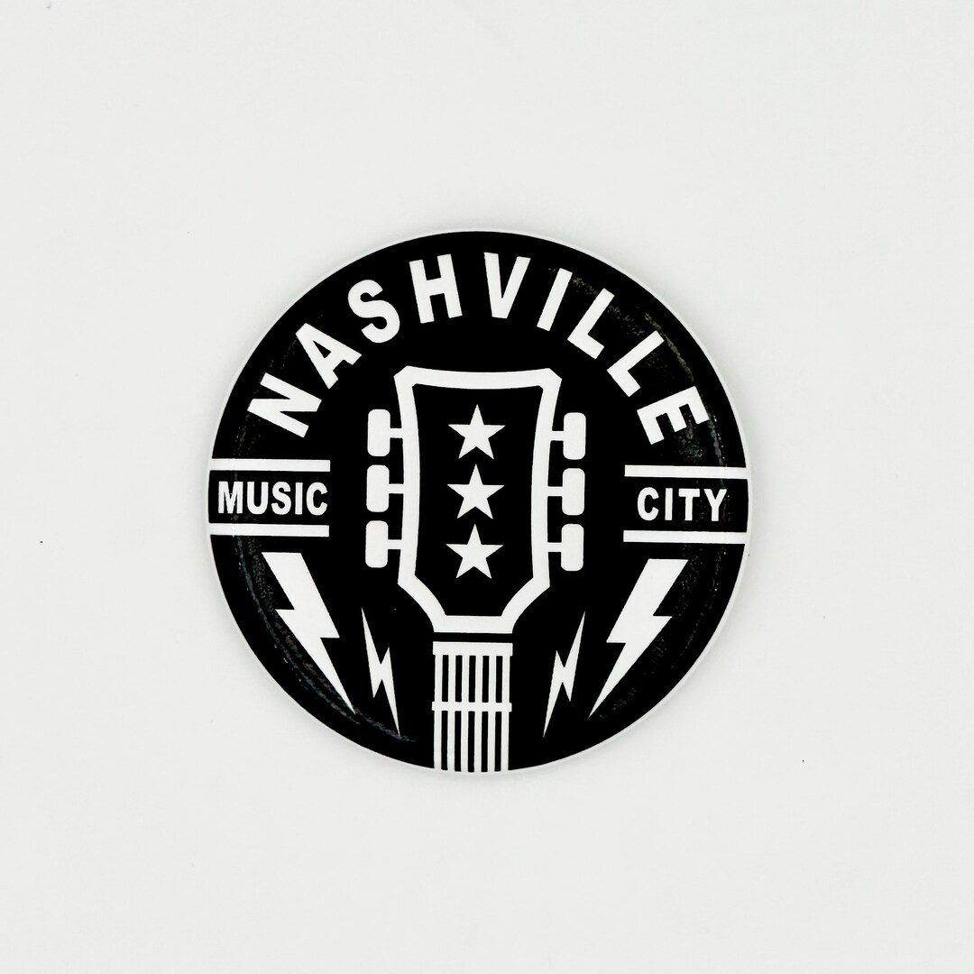 Music City Guitar Magnet - Etsy