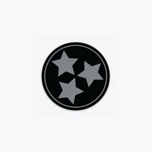 Blacked Out Tennessee Tristar Sticker image 1