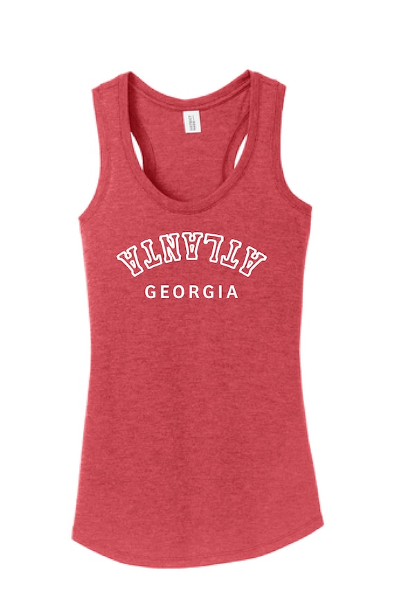 Reversed Atlanta Georgia Racerback Tank Top