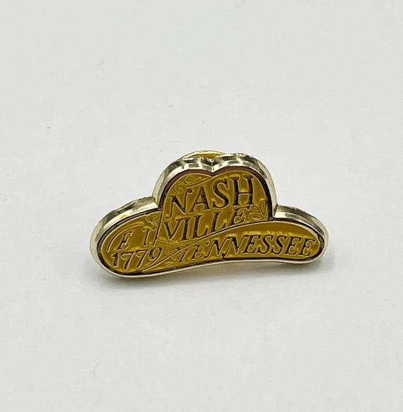 Soft Enamel Pin - Nashville Tennessee Cowboy Hat