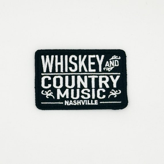 Whiskey and Country Music Nashville Tennessee Embroidered Patch