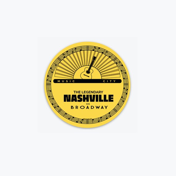Nashville Broadway Record Label Sticker