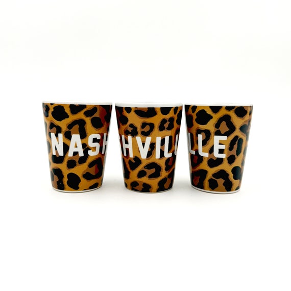 Leopard Nashville Shot Glass