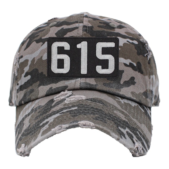 615 Area Code Patch Nashville Tennessee Dad Hat
