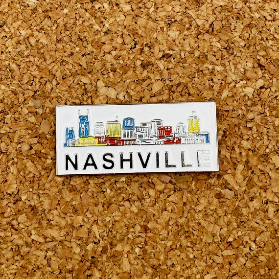 Soft Enamel Pin - Nashville Skyline