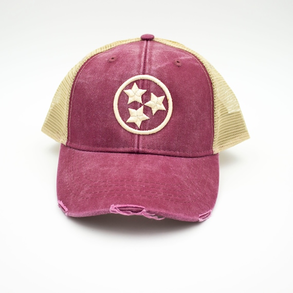 Burgundy Tristar Trucker 3D