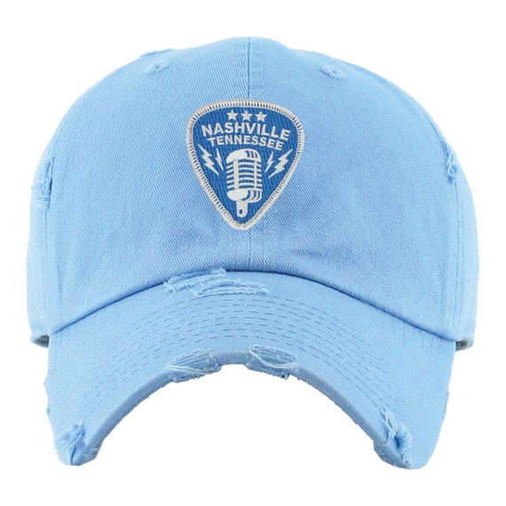 Nashville Tennessee Guitar Pick Patch Dad Hats