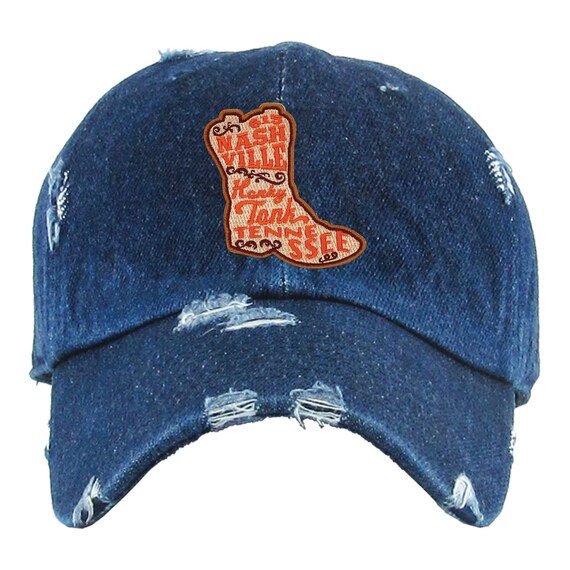 Honky Tonk Nashville Tennessee Boot Patch Dad Hat