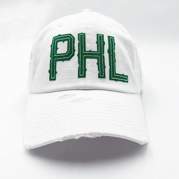 PHL Dad Hat Green Letters