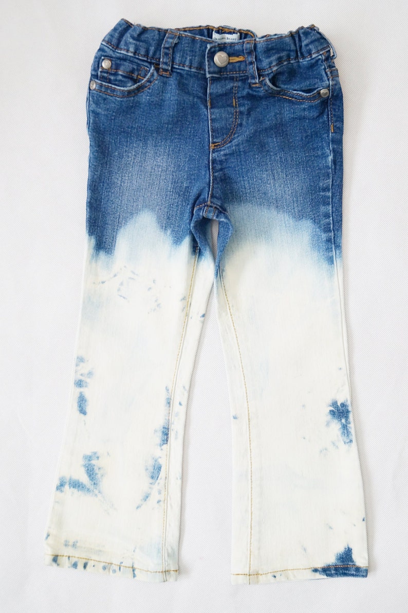 Toddler Girls DENIM Bleached Jeans Size 4T