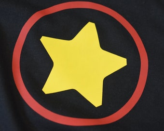 Toddler's Black Star T-Shirt Size 4T