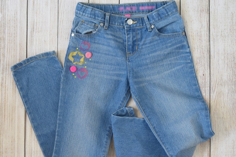 Girls DENIM Jeans Size 10 Skinny