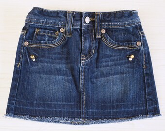 Girls Denim Skirt - Etsy