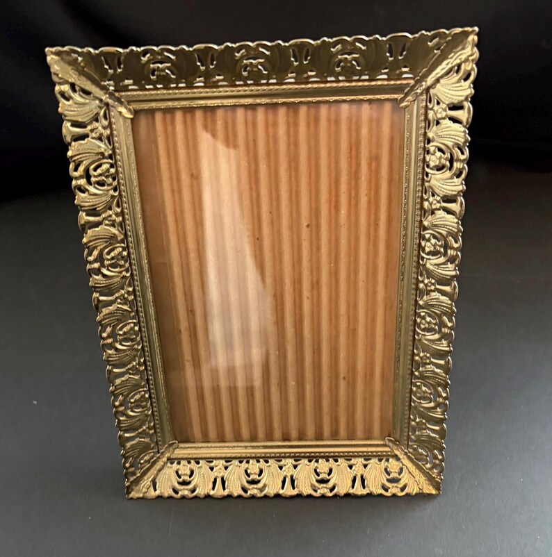 Vintage Ornate Gold Tone Picture Frame - Etsy