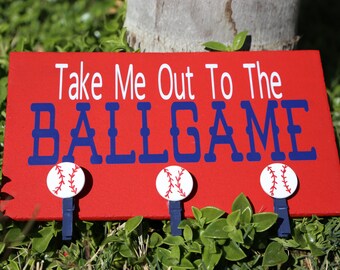 Take Me Out To The BallGame, Baseball Sign, Baseball Picture Sign, Baseball Plaque, Baseball Picture Plaque,