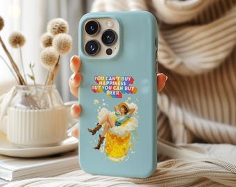 Cowgirl Beer Glass Phone Case: Funny Protective Cellphone Cover