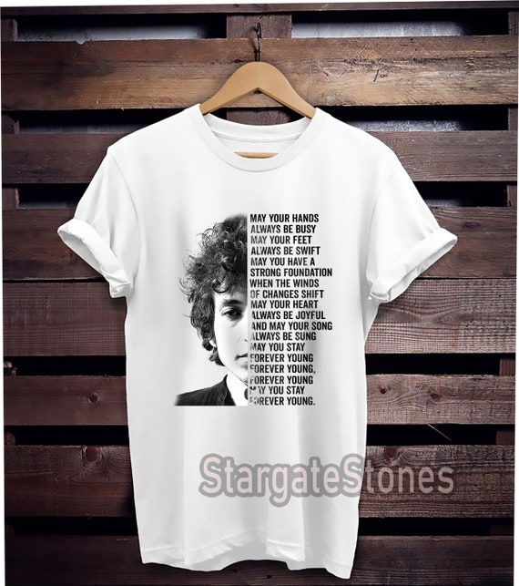 Bob-dylan Forever Young Lyrics Men's T 