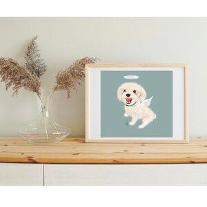 Personalized Pet Portrait Illustration Digital Art  / Custom portrait with pets / Gift Pet Memorial, Birthday, Loss / Pet Dog drawing
