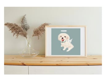 Ilustración personalizada de retrato de mascota Arte digital / Retrato personalizado con mascotas / Regalo Pet Memorial, cumpleaños, pérdida / dibujo de perro mascota