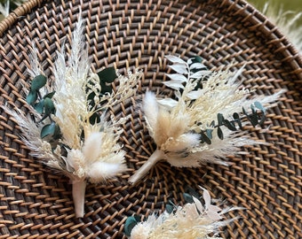 Dried Flower Corsage | Boho Wedding Flowers | Boho Corsage | Dry Flowers