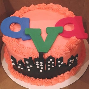 Oversized fondant letters - custom