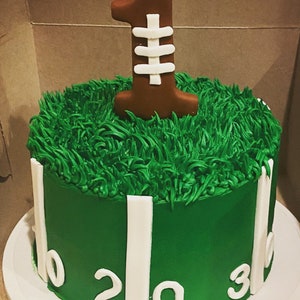 Fondant Football 1 Cake Topper