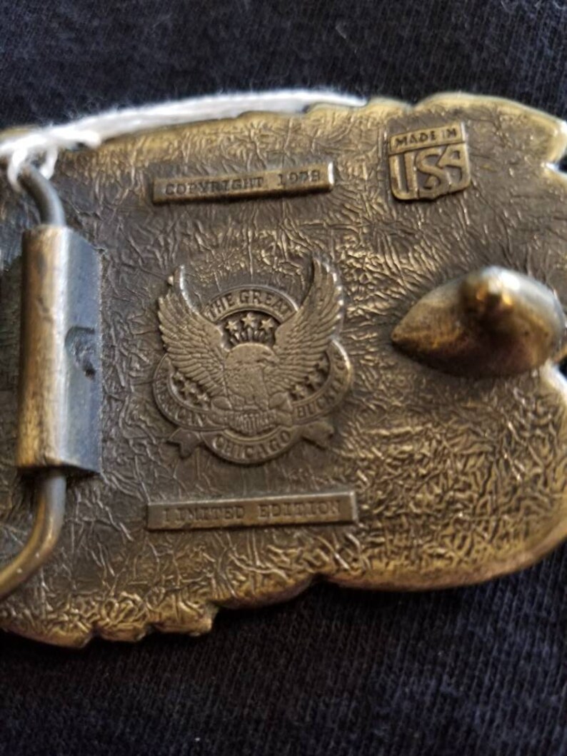 Made In U.S.A. Vintage 1978 I/'d Rather Be Hunting Belt Buckle