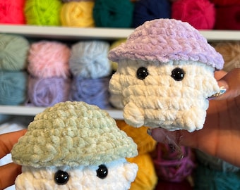 Mini Mushroom Desk Buddy Stress Ball Crochet