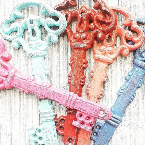 Antique Keys Gallery Wall Decor Key Decor Skeleton Key Etsy