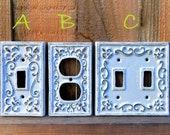 Light Switch Cover, Light Switch, Double Light Switch Cover, Light Fixture Cover, Switch Plate Covers, Switch Plate cover, Vintage Outlet