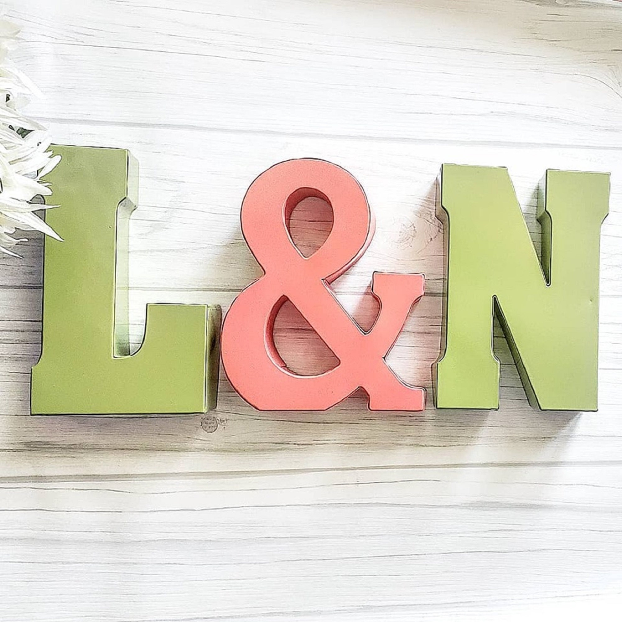 7 Metal Letters Metal Wall Letters Large Metal Etsy