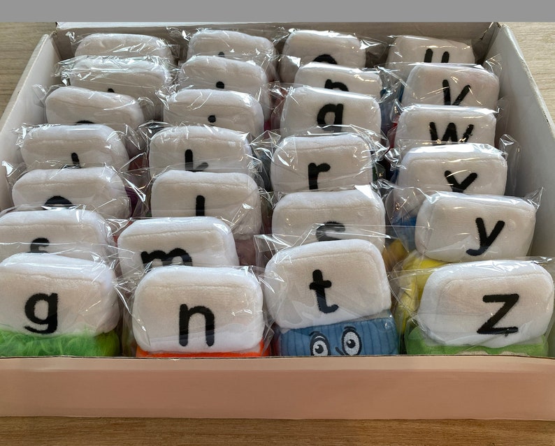 Peluches Alphablocks juego completo de 26 letras imagen 8