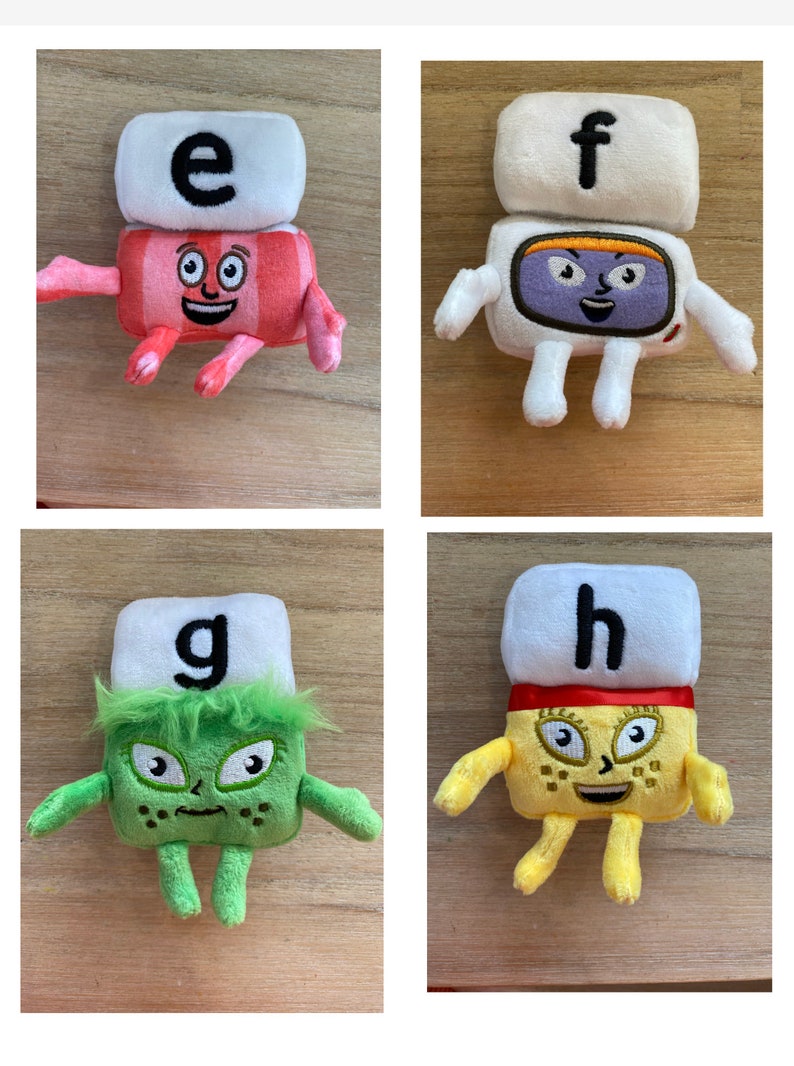 Peluches Alphablocks juego completo de 26 letras imagen 7